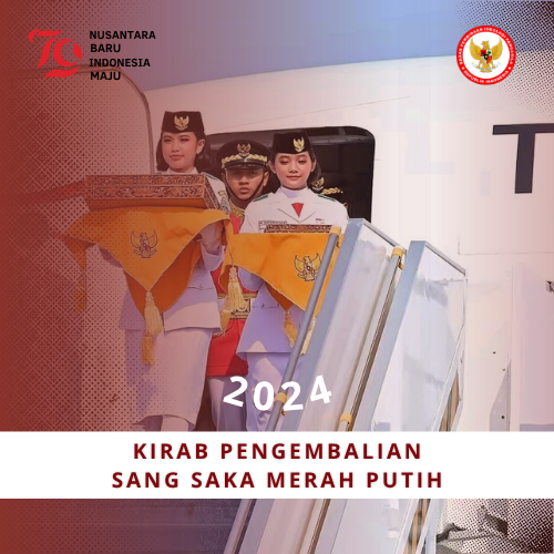 KIRAB pengembalian Bendera SANG SAKA MERAH PUTIH Tahun 2024.